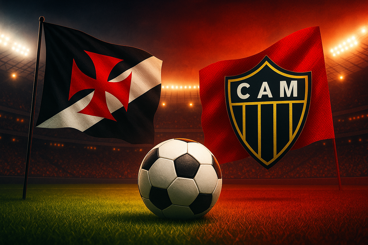 Vasco Empata com Atlético Mineiro e Continua na Zona de Rebaixamento